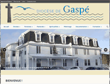 Tablet Screenshot of diocesegaspe.org